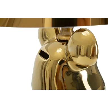 LAMPA STOŁOWA MIŚ ZŁOTY 30X54 cm